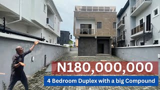 HOUSE FOR SALE IN LEKKI LAGOS NIGERIA | 4 Bedroom Duplex with a big Compound