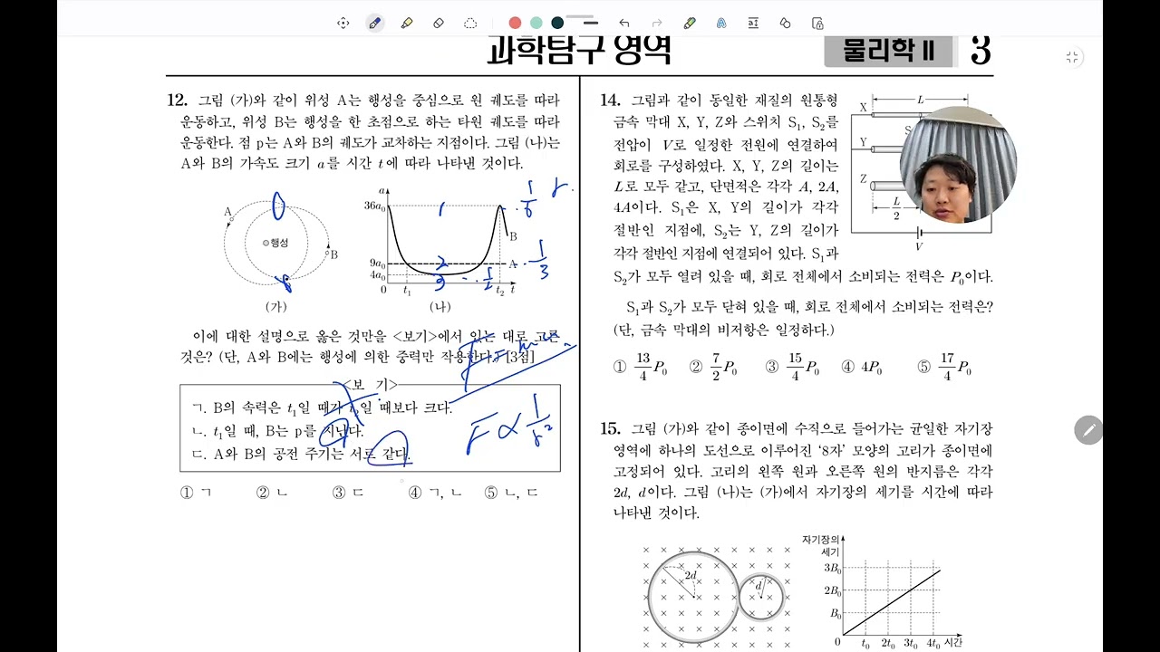 생명과학1 강사의 26수능 물리학2 손해설
