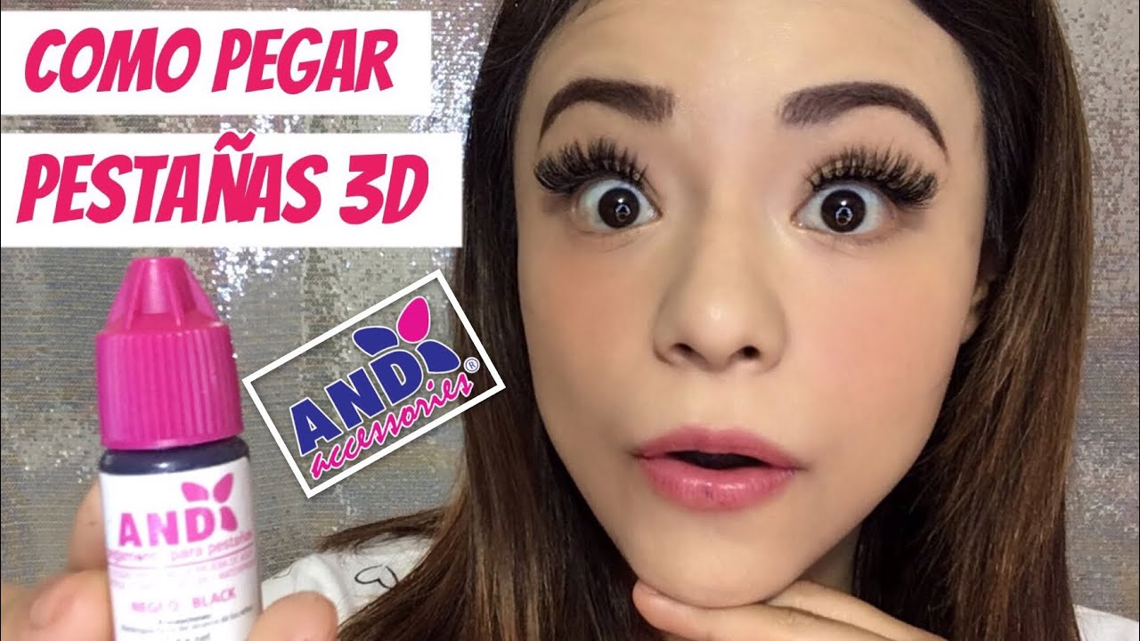 ⚡️Como pegar pestañas 3D | Pegamento Para Pestañas AND. - YouTube