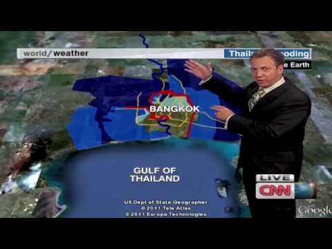 Bangkok flooding causes road  closures (November 6, 2011) -  CNN