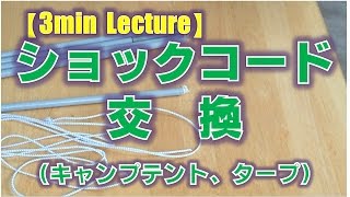 3min Lecture　ショックコードの交換(Exchange of shock code)