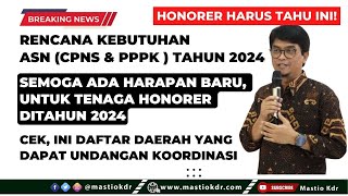 Rapat Koordinasi Kebutuhan CPNS & PPPK Tahun 2024! Semoga Ada Harapan Baru Untuk Tenaga Honorer!