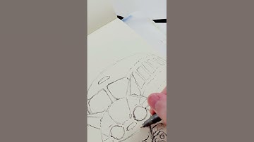 Drawing A Cat Bus (Totoro) 💗#totoro #studioghibli #tiktok #drawing  #shorts #fypシ