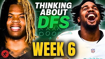 Week 6 NFL DFS-selecties en wedstrijd-voor-wedstrijd-voorbeschouwing | Denken over DFS