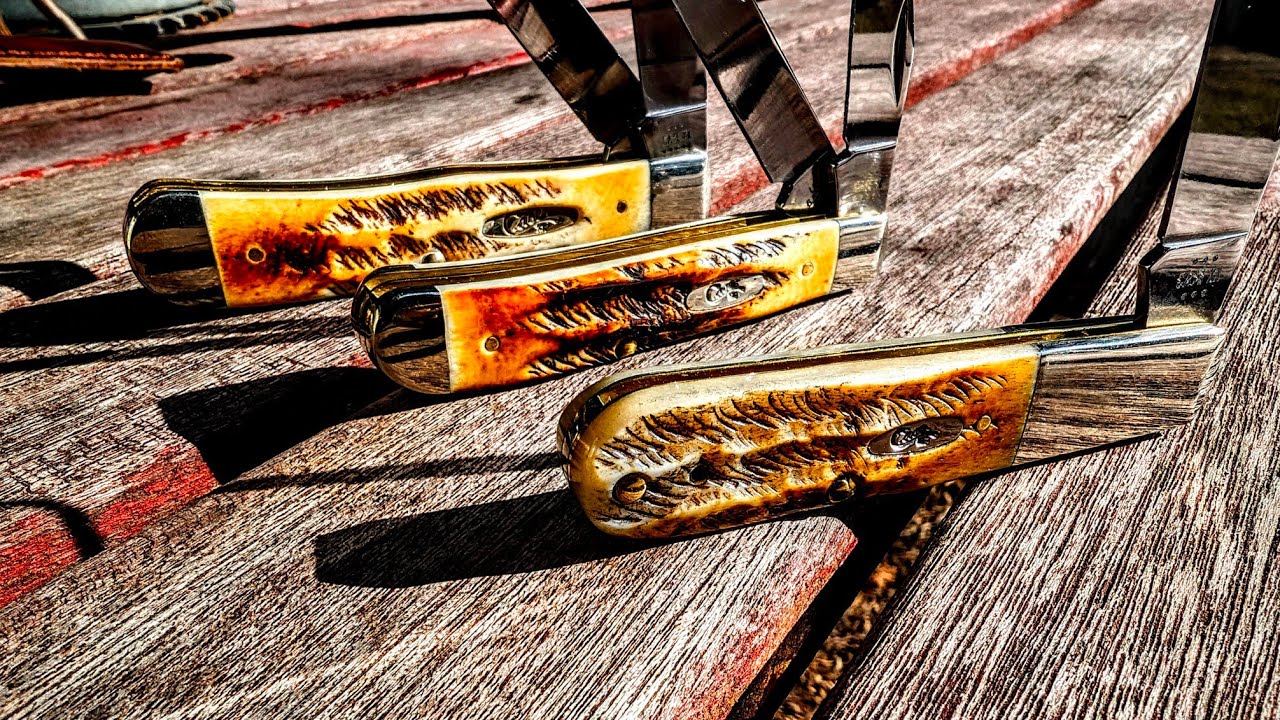 Case 6.5 Bone Stag a closer look. Trappers and a Barlow Oh My!!