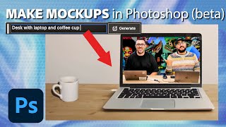 Brand Mockups in Photoshop (Beta) with Generative Fill | Tutorial for Beginners | Adobe Photoshop
