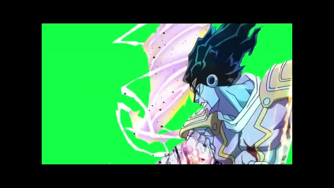 star platinum punch green screen 