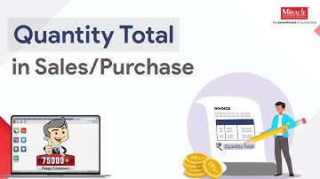 Quantity Total in Sales/Purchase Option in Miracle Accounting Software