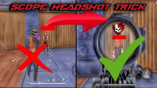 😱 Free Fire Scope headshot trick 🔥! Scope Headshot Like @RaiStar 2024 🥵