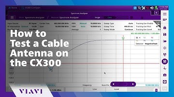 How to Test a Cable Antenna on the CX300