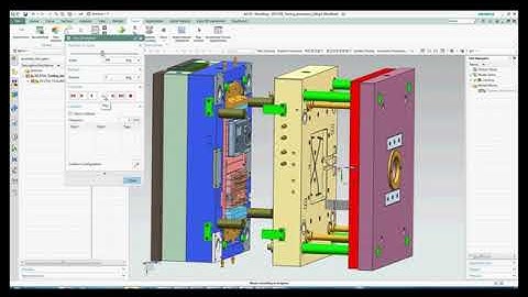 Injection Three Plate Mold Opening Animation