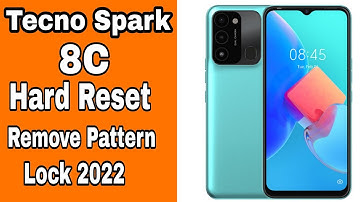 Tecno Spark 8C Hard Reset | Tecno KG5k Pattern Lock Remove