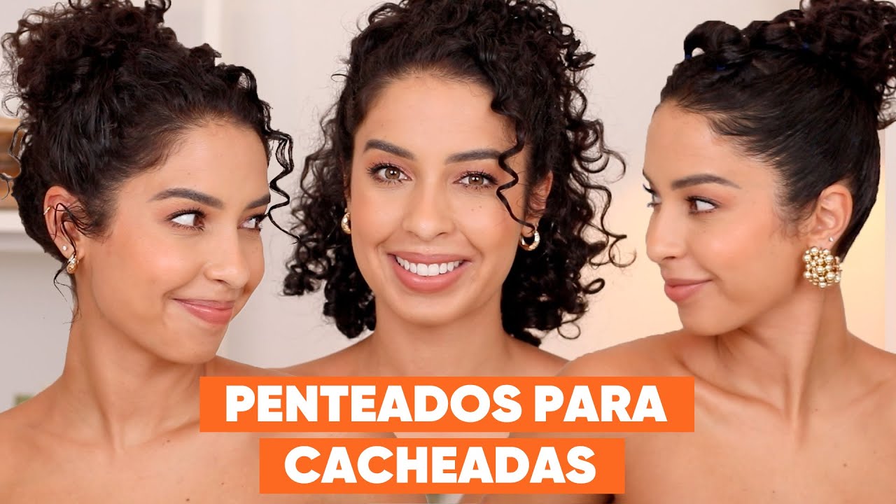4 Penteados Fáceis e Rápidos para Cabelos Cacheados! | JULIANA LOUISE