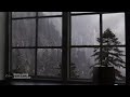 Rain sound on window with thunder heavy rain for sleep