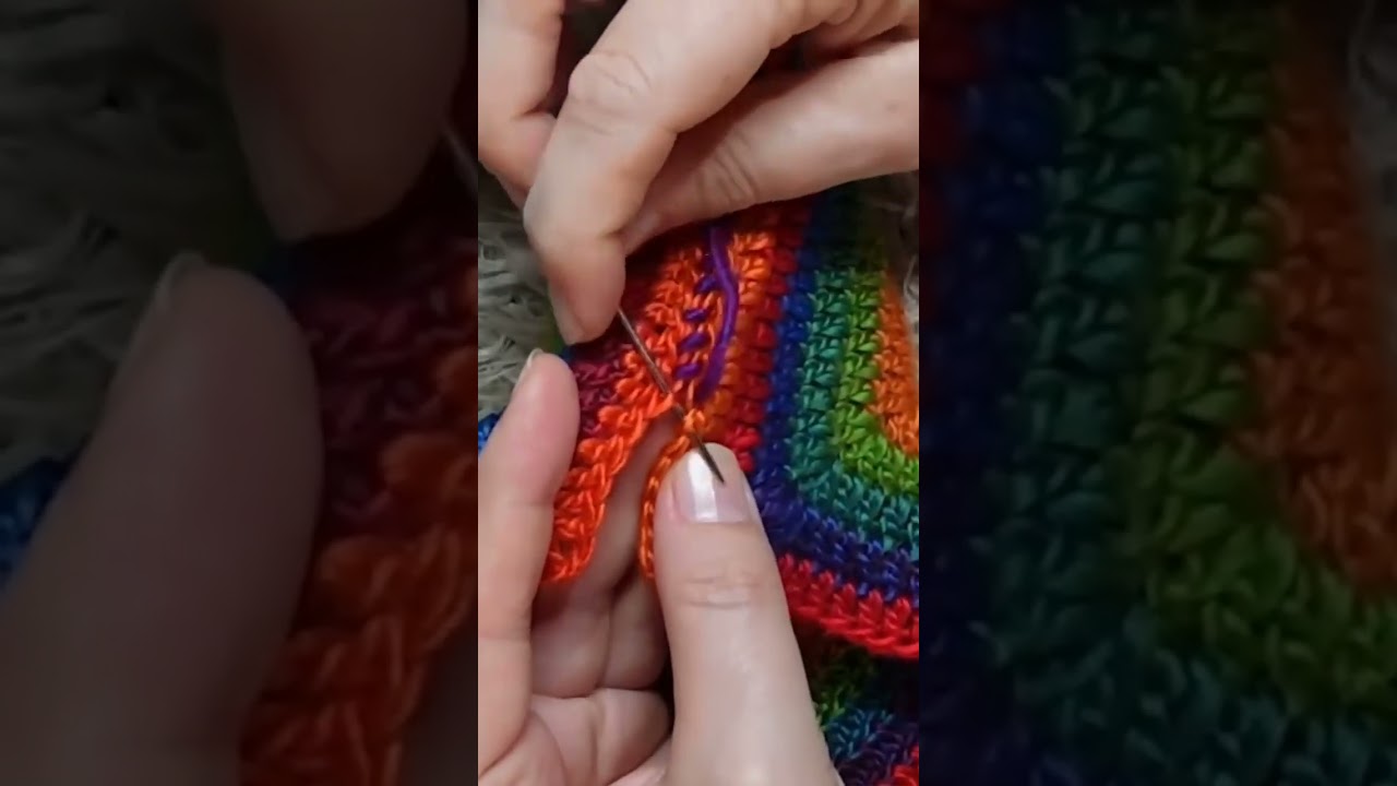 sew crochet slippers ❤️ 