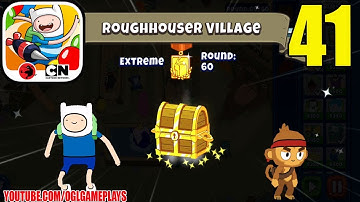 BLOONS ADVENTURE TIME TD - ROUGHHOUSER VILLAGE - EXTREME MODE - Gameplay 41