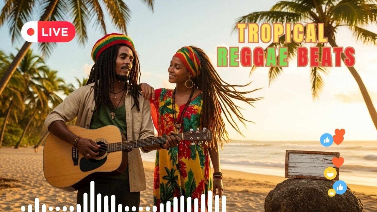 Tropical Reggae 12 Hour Live 🎶 | Summer Island Chill & Good Mood
