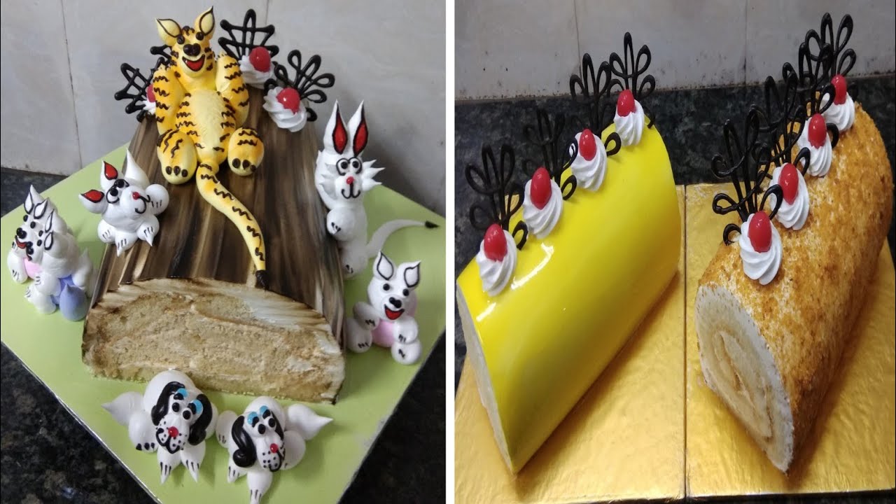 Top Amazing Roll Cake Design |Roll Cake |Fruit Design | Animals Design |Cake
