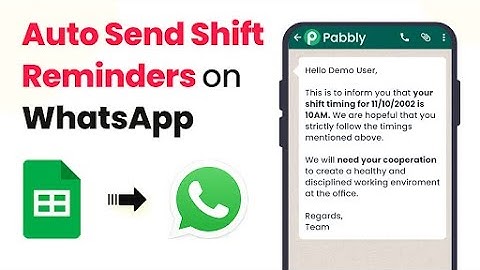 WhatsApp Automation: How to Auto Send Shift Reminders to Employees on WhatsApp