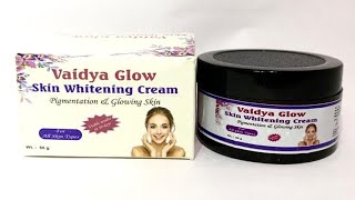 Vaidya Glow skin whitening Cream Review In Hindi | Gora karne Wali Cream | #Himanshukumar