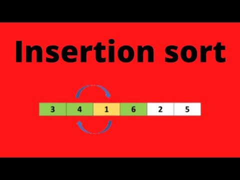 Insertion sort مع مثال) | شرح بالعربي)