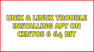 Unix & Linux: Trouble Installing APT on Centos 6 64 bit