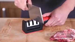 Three stage knife sharpener Sharpener ceramics sharpening stone daily sharpening kitchen Trending