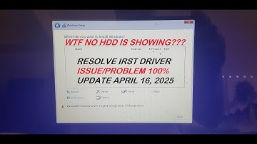 100% IRST VMD (INTEL RAPID STORAGE TECHNOLOGY DRIVER) FIX HP MODEL: 15-DW3007CA EASY DIY TUTORIAL