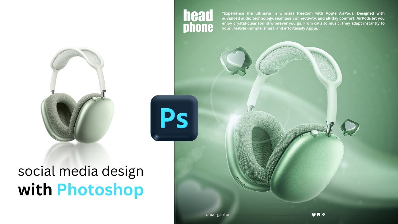 اسرار تصميم سهلة على فوتوشوب في اقل من 10 دقائق | Photoshop Tutorial