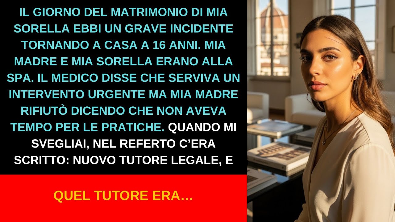 Avevo sedici anni e stavo sanguinando sul pavimento di marmo mentre mia madre mi guardava e diceva ai medici che non potevano operarmi subito, che il matrimonio di mia sorella Valentina non si...