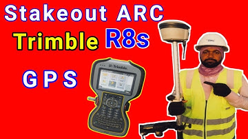 how to stakeout arc with Trimble gps R8s in urdu hindi language