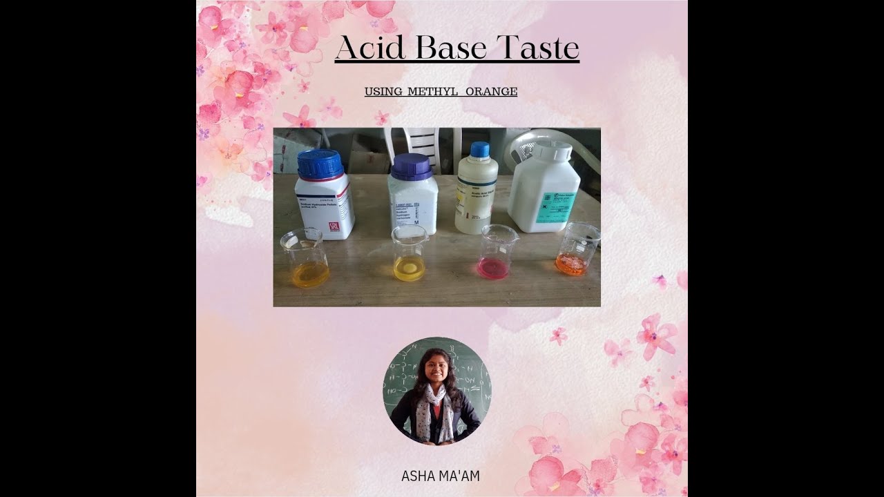 Acid & Base test using Methyl Orange Indicator | Chemistry Practical