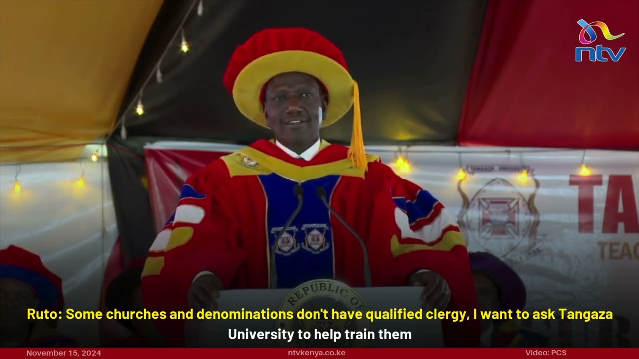 Ruto: Some churches don't have qualified clergy, i want Tangaza University to help train them