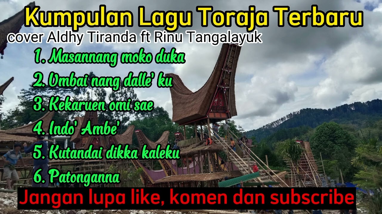 Kumpulan lagu Toraja terbaru cover by Aldhy Tiranda ft Rinu Tangalayuk