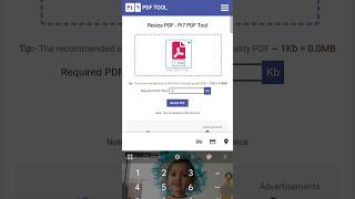 pdf resize करना सीखे|| pdf online resize kese kare #shortvideo #shortsfeed #shorts