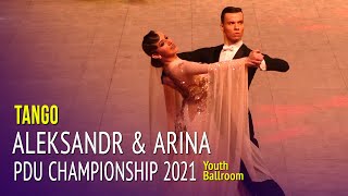 Tango Aleksandr Komarov Arina Nikolaeva 2021 Rdu Championship Youth Ballroom