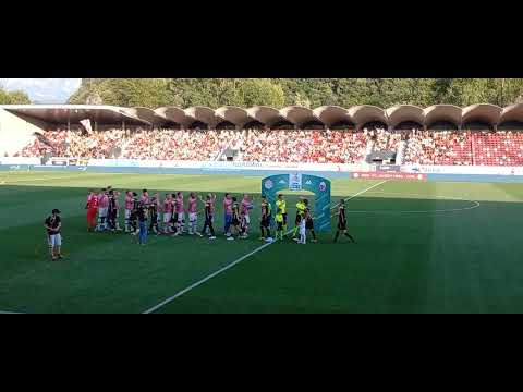 ingresso in campo squadre Sudtirol-Ascoli