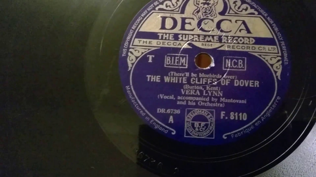 Vera Lynn The White Cliffs Of Dover Decca 78 HMV 157 Gramophone