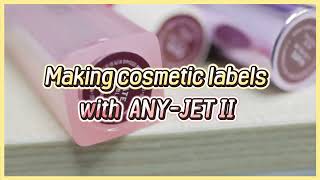 Make cosmetic label print and cut with Anytron ANY-JET II