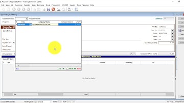 SQL Accounting Software Tutorial 031 Supplier Payment