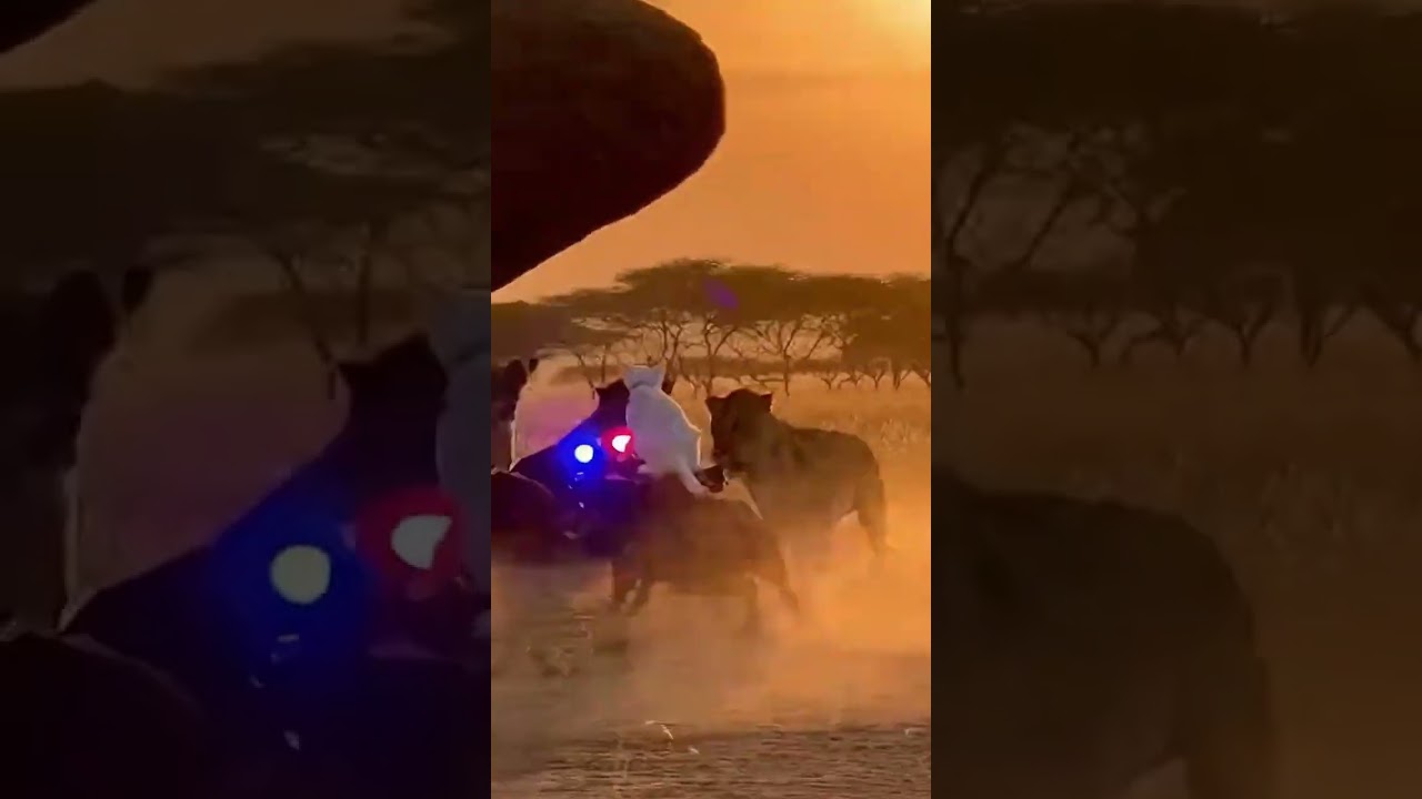 Police Cat Patrol on Boar!🤯😹 Lions Scared Run Away 