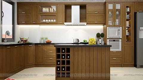 20 mẫu tủ bếp chữ L đẹp cho nhà chung cư