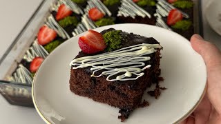 BROWNİE TADINDA ISLAK KEK 💯😍TAM ÖLÇÜLÜ VE PASTANE USULÜ 🥰