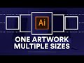 How to Create Multiple Sizes of One Artwork for Printing – Adobe Illustrator Tutorial (Part 3)