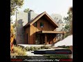 ◼️ 00210009 Exterior Architectural Design of Modern Residential Villa/Cottage/Cabin