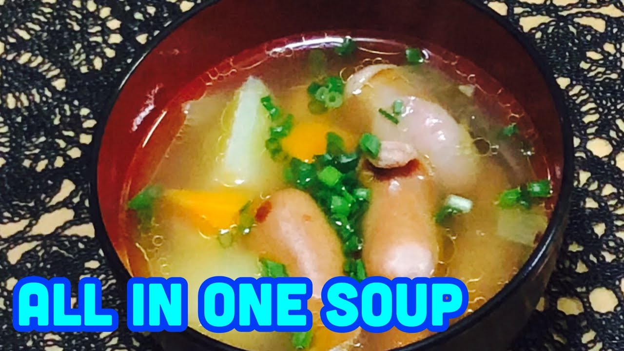 How to cook CONSOMMÉ SOUP SAUSAGE & VEGETABLE SOUP YouTube