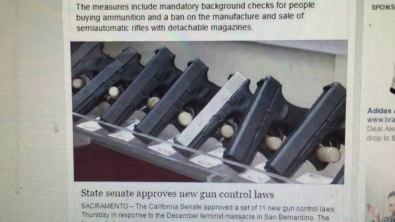 More "gun control" coming to California, this is ridiculous! YouTube