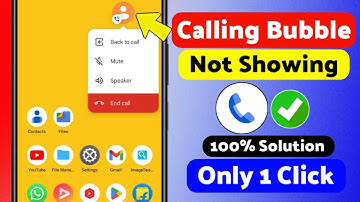 Fix Phone Calling Bubble Not Showing Problem | Call Bubble Not Coming | Hidden Problem