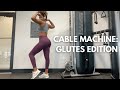 Cable machine only glute exercises  glutes workout fitness tips strength training  ayojess