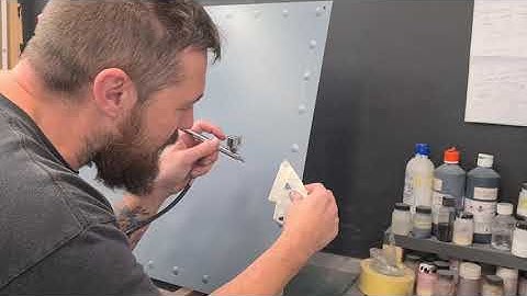 How to airbrush rivets guide / tutorial airbrushing for beginners